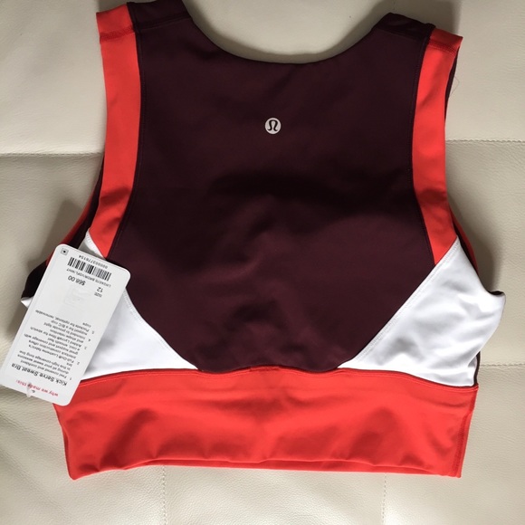 lululemon athletica Tops - NWT BRDR LULULEMON KICK SERVE SWEAT BRA - Size 12